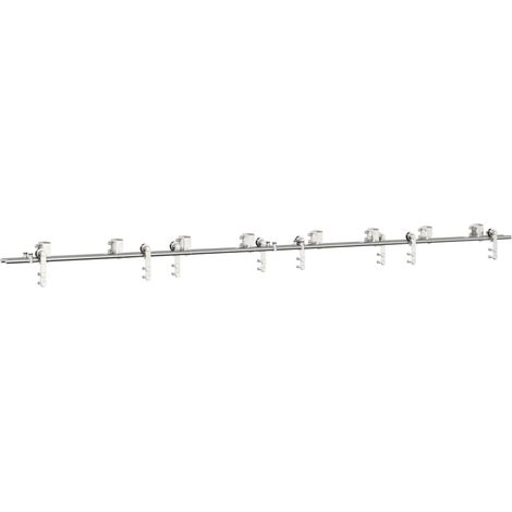 Maison Exclusive - Kit de herrajes para puerta corredera 366 cm a