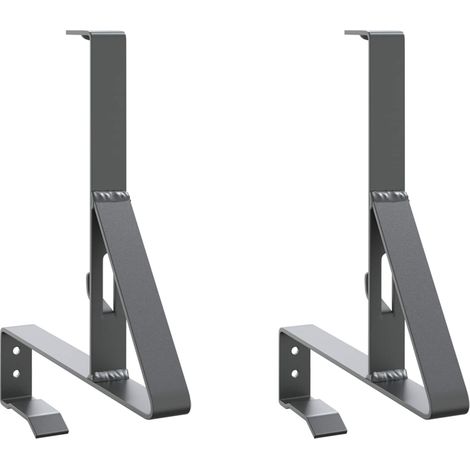Snow Guard Support 2 pcs Anthracite 29.5 x 3 x 34.5 cm Steel vidaXL