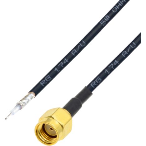 Anschlusskabel SMA-RP Stecker / Lötanschluss RG174 1,2 m