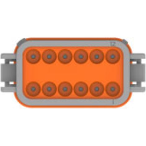 TE Connectivity DT06-12SA Rundstecker Buchse, gerade Gesamtpolzahl: 12 Serie (Rundsteckverbinder): D (1/5)