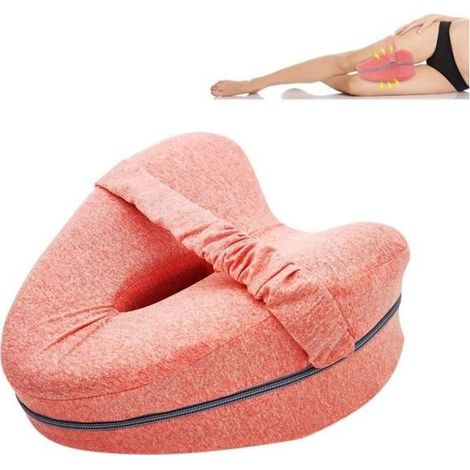 Oreiller de Jambe Ergonomique,Coussin Pour Genoux de Mousse de Mémoire, Relax Genoux Coussin Orthopedique (1/4)