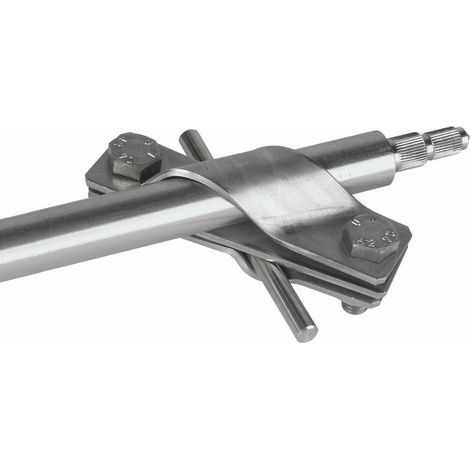 Dehn TE-Anschlussschelle NIRO (V4A) D 20mm f. Rd 7-10mm Fl -40mm 620915 (1/5)