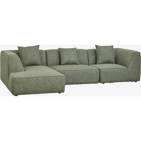 Divano modulare chaise longue sinistro a 3 pezzi rivestito Cardea SKLUM             (1/5)