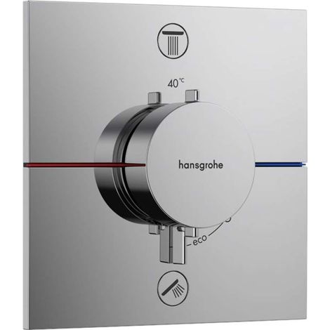 Hansgrohe ShowerSelect Comfort - Unterputz-Thermostatarmatur für 2 Verbraucher, Chrom 15572000
