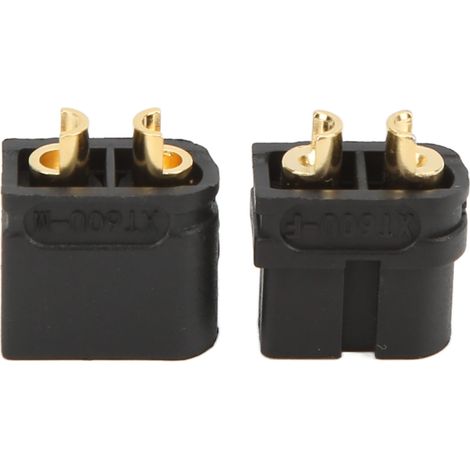 Connecteur XT60U Doré Universel - Mâle et Femelle pour Modèles RC Voiture et Avion (1/5)