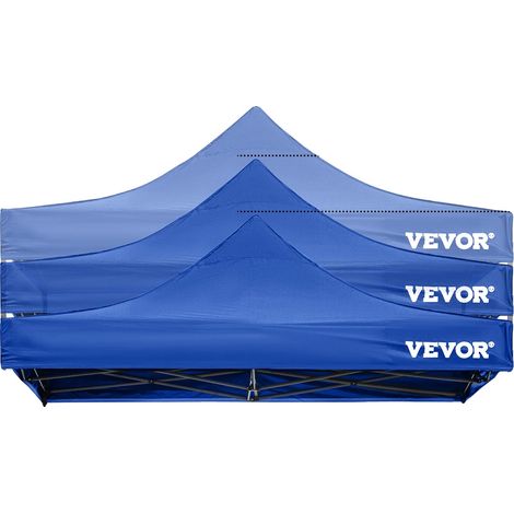 Carpa plegable con toldo, paredes laterales desmontables, refugio portátil, 3x3 metros, azul-a (1/2)