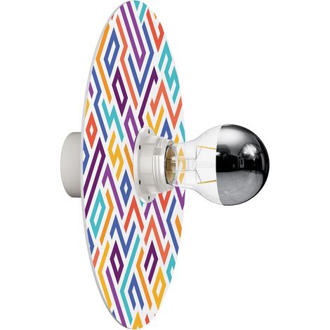 Lampada da parete o soffitto con paralume a disegni geometrici 'Kaleidoscope' - Waterproof IP44 (1/5)