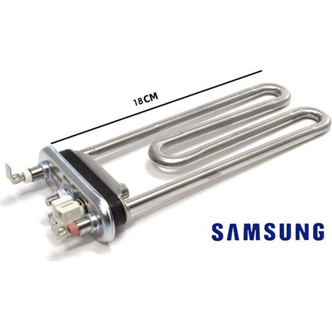 RESISTENZA LAVATRICE SAMSUNG LG LUNG 18CM 1900W CON NTC SICUREZZA