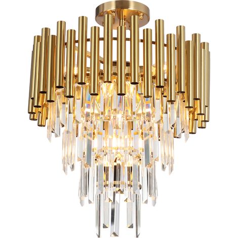 Lampadario Madison cristallo oro 9xE14 Milagro ML8806 (1/5)