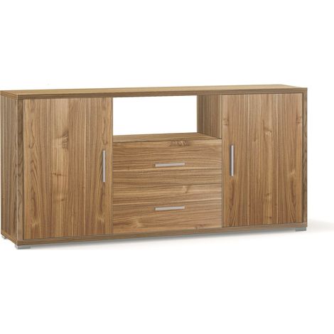 Madia 2 Ante 2 Cassetti 174x84x41 cm Noce Stelvio (1/3)