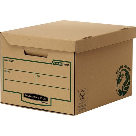 Bankers Box 4472205 Earth Series Scatole Archivio Maxi con Coperchio Ribaltabile (1/4)