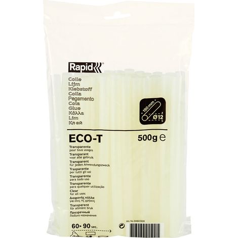 COLA 500g ECO T Ø12x190mm TRANSPARENTE 24941500 RAPID