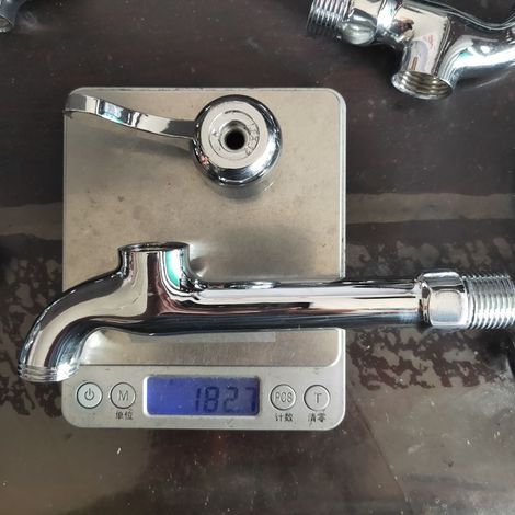 Copper washing machine faucet, copper valve core faucet, quick-opening faucet, extended copper faucet spout, factory direct sales -- Alloy 17 long pointed spout