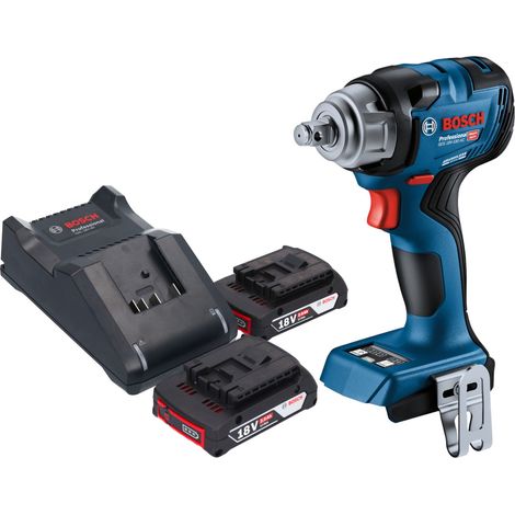 Bosch GDS 18V-330 HC Professional Visseuse à choc sans fil 18 V 330 Nm 1/2" Brushless + 2x batterie 2,0 Ah + chargeur