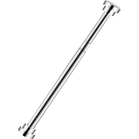 Barra para colgar ropa,Perchero para armario,50 cm,Acero inoxidable,Ajustable,No requiere taladrar,Para armarios de 55-85 cm (1/5)