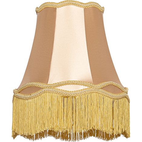 Qazqa – Abat-jour rétro doré/laiton Ø 30 cm – Hauteur 26 cm – Éclairage intérieur – Fixation à acheter séparément