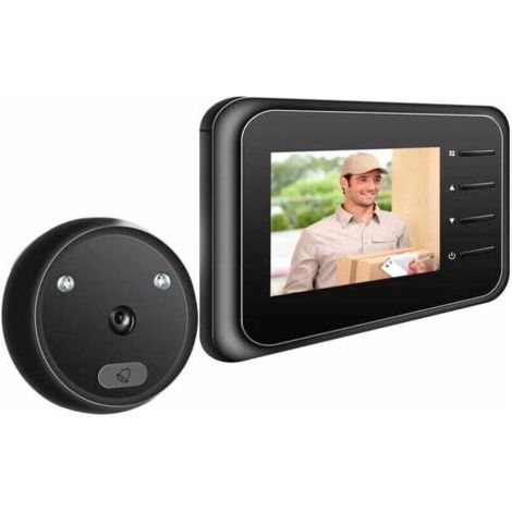 WiFi-Türklingel, Türspion, Türspion, Türkamera, Türklingelkamera mit kabellosem Monitor, Live-Ansicht verfügbar, digitale Nachtsicht, Fotoaufnahme, digitale Po-Überwachung