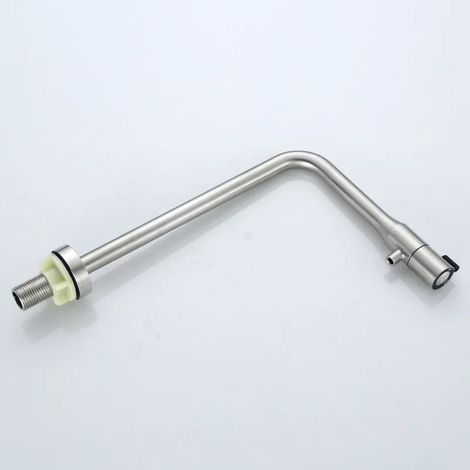 (A) Robinet de cuisine avec filtre à eau en acier inoxydable, tuyau de raccordement 1/2", filtres à osmose inverse, purificateur d'eau, robinet d'eau potable directe (1/5)