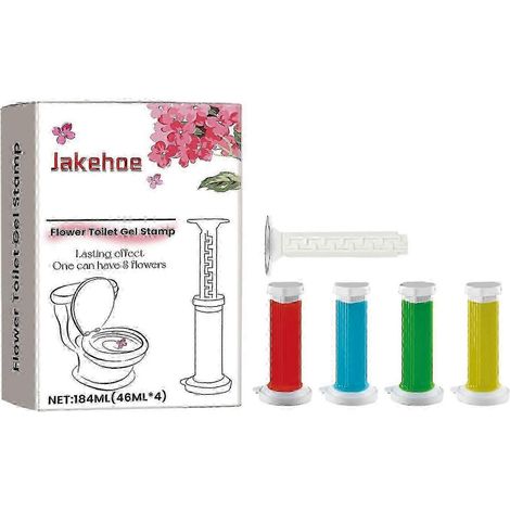 Gel désodorisant pour toilettes, 1 pièce, parfum floral longue durée, élimine les odeurs et rafraîchit la salle de bain. (1/4)