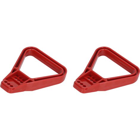 Lot de 2 poignées de connexion rapide sécurisées 350 A pour panneaux solaires, systèmes à double batterie et réfrigérateur (rouge). (1/5)