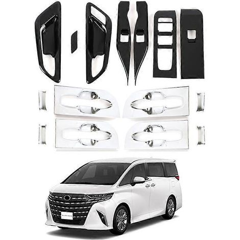 Passend für Toyota Elfa, Alphard und Vellfire40 (Baujahr 2023): Türgriff, Armlehne, Autogriff – Schwarz (1/5)