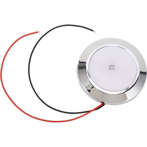 Plafonnier intérieur LED en forme de dôme pour camping-car, 2.8 pouces, DC 12V, avec interrupteur tactile marche/arrêt, pour Yachts (1/5)