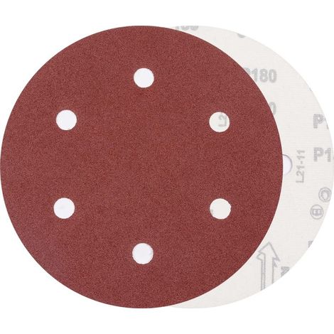 30pcs 225mm 180 Grit Sanding Discs for Long Neck Sanders Drywall Grinders 6 Hole Round Sandpaper (1/5)