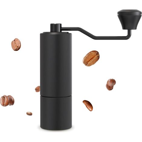 Moulin à café manuel avec meule en inox, broyage de précision pour espresso italien, design compact et robuste (1/5)