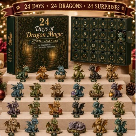 Drache im Wald Adventskalender 2026 2D Überraschungsbox