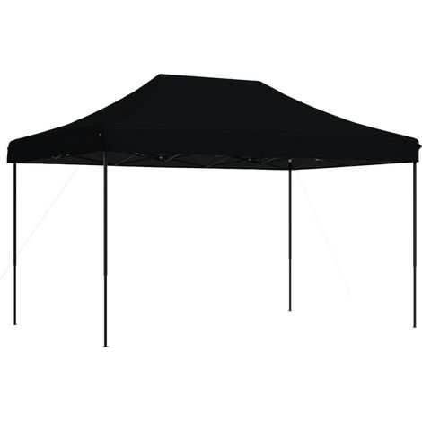 Tonnelle de jardin,Tente de réception pliable escamotable noir 440x292x315 cm CFW63962 (1/5)