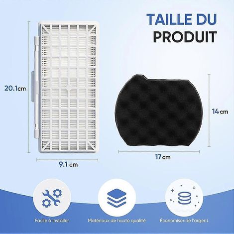 Filtres de rechange pour aspirateurs sans sac Bosch Série 6 BGC41XALL/BGC41XSIL (1/5)