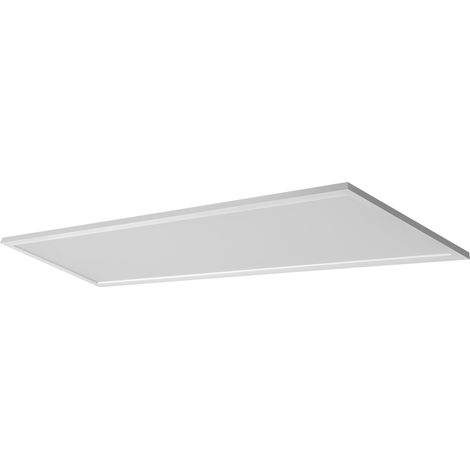 OSRAM Plafonnier Planon Plus blanc avec technologie LED avancée, 36 W, forme rectangulaire (1200 x 300 mm), couleur de lumière blanc neutre à 4000 K, boîtier en aluminium, diffuseur en PMMA givré (1/5)