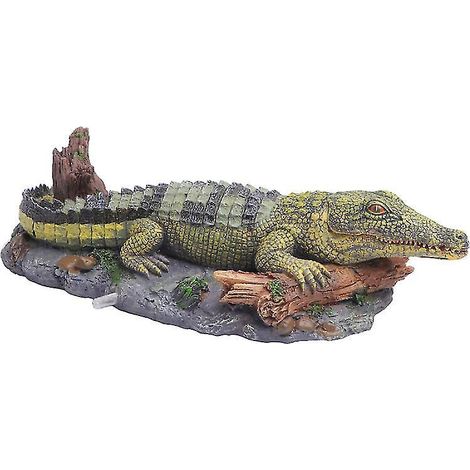 Stück Krokodil-Dekoration aus Kunstharz