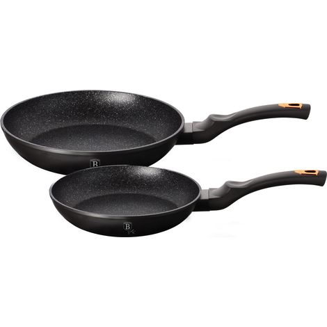 Juego de 2 sartenes con revestimiento de granito 22/26 cm BERLINGER HAUS Black Rose BH-1644-NF (1/5)