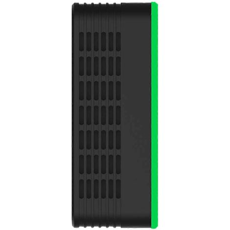 6-in-1-Luftqualitätsmonitor: Tragbar, misst Temperatur, Luftfeuchtigkeit, PM2,5, HCHO, TVOC, CO2 und Kohlenhydrate.