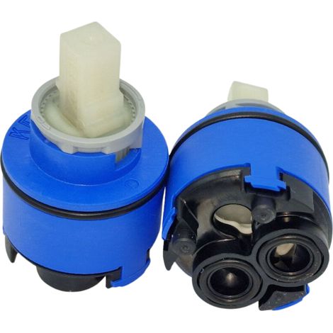 Schläfer 480055 Cartuccia Rubinetto Miscelatore 35mm, Cartuccia di Ricambio in Ceramica Bassa con 2 Piedini, Per Rubinetti Miscelatori Monocomando di Cucina, Bagno, Doccia e Vasca