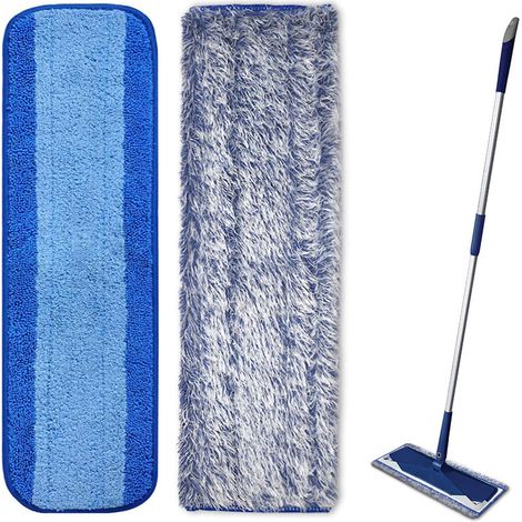 2 Tampons de Vadrouille de Rechange pour Bona, Tampons Nettoyage Lavables Microfibre Tampons Vadrouille Réutilisables de Remplacement pour Bona, Bois dur et Multi-Surfaces (1/5)