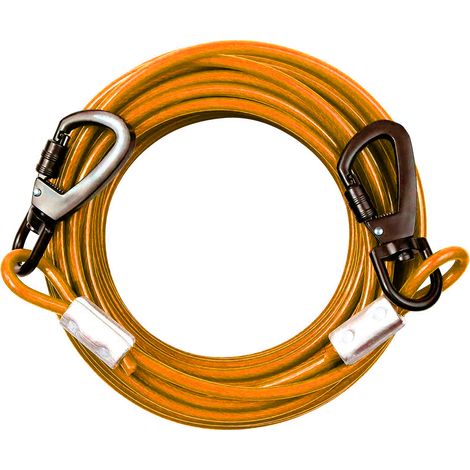 Cable de entrenamiento, clip giratorio de 360°, cable ligero, conexión rápida, para jardín, camping y uso al aire libre. (1/5)