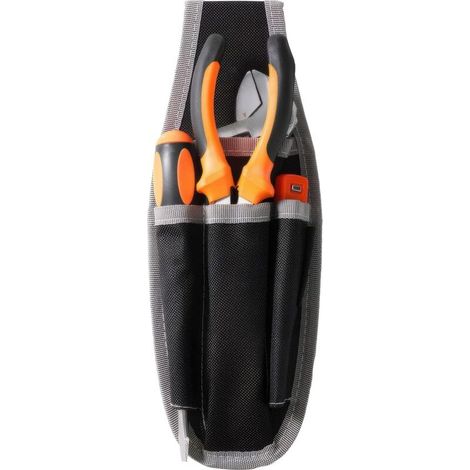 Ceinture Porte Outils Avec 4 Poches Tablier de Travail Sac de Rangement Réglable et Détachable Ceinture Outils Bricolage Convient pour la Menuiserie et le Stockage D'outils électriques (1/4)