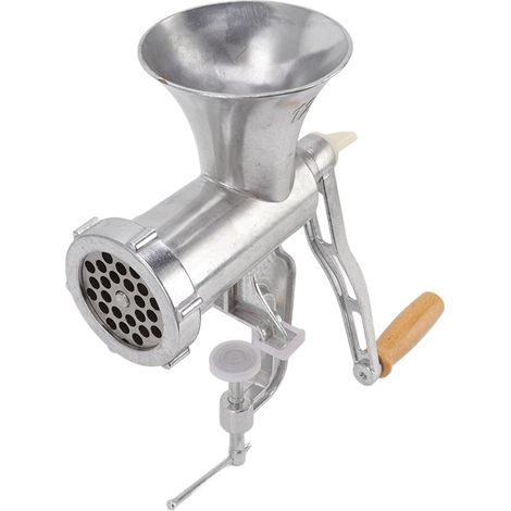 Manueller Fleischwolf aus Aluminiumlegierung, multifunktional, mit Klemme, mit langem Griff, 12 Pfund. (1/5)