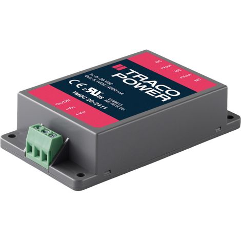 TracoPower TMDC 20-2411 DC/DC-Wandlermodul 24 V/DC 5.1 V/DC 4 A 20 W Anzahl Ausgänge: 1 x Inhalt 1 S