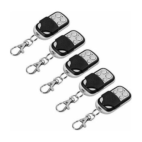 5pcs Télécommande Universel Clonage Portail Electrique Garage Ouvre-Porte Fob 433mhz Remplacement Porte Clé (1/4)