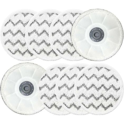 Lot de 8 lingettes de rechange rotatives 3897A compatibles avec le balai vapeur SmartSteam 3897A. (1/5)