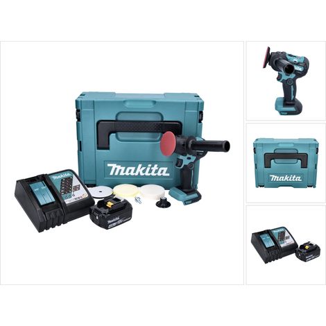 Makita DPV 300 RM1J 18 V 50 / 80 mm Pulidora sin escobillas + 1x 4.0 Ah batería + cargador + Makpac (1/5)