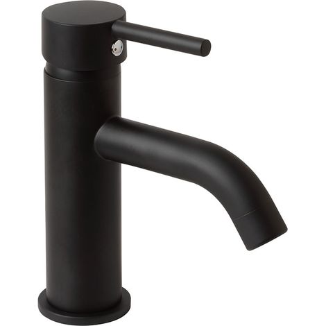 Rubinetto lavabo nero opaco (1/4)