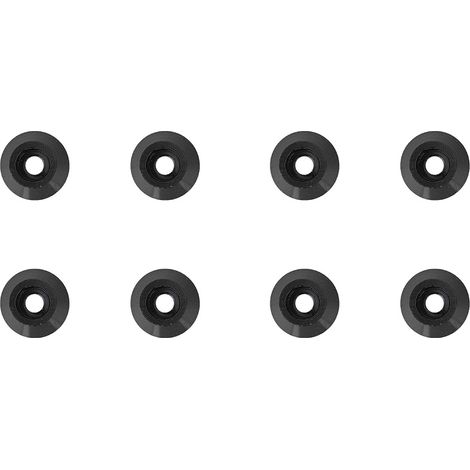 Lot de 8 vis à tête conique métal, rondelle joint pour voiture 1/10 1/8 (noir D10105BL) (1/5)