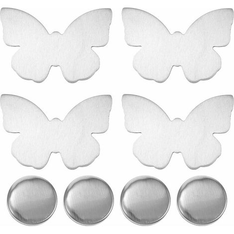 4 Pièces Magnétique Nappe Poids Aimant Fenêtre Rideau De Douche Draperie Poids Pendentif pour Pique- Nique Tables Nappe Poids en Plein Air Papillon Style