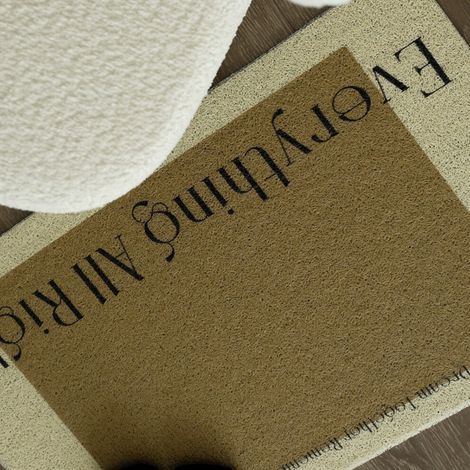 Tapis d'entrée en maille bouclée PVC durable, hydrofuge, antidérapant, découpable, pour intérieur et extérieur. (1/3)