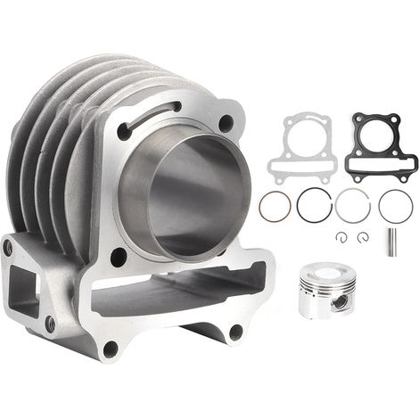 Kit Reconstruction Cylindre Moteur avec Segment, Axe, Joint, Kit Piston pour Scooter Mobylette GY6 80CC (1/5)