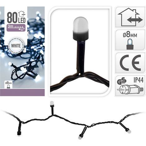 Guirnalda 80 led XL blanco frio